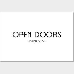 Open Doors bible quote Posters and Art